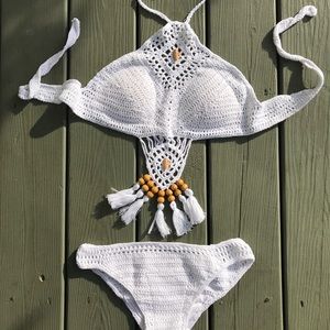 Crochet halter bikini👙